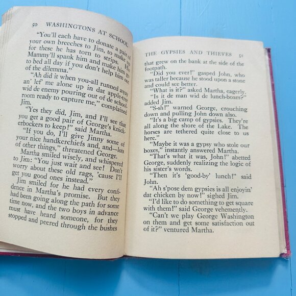 Vintage 1920s Book, "The Little Washingtons at School" Rare Children's Book - Picture 6 of 8